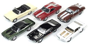 Johnny Lightning Muscle Cars R3- D (6台セット) (ミニカー)