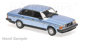 ボルボ 240 GL (1986) ブルーメタリック (ミニカー)
