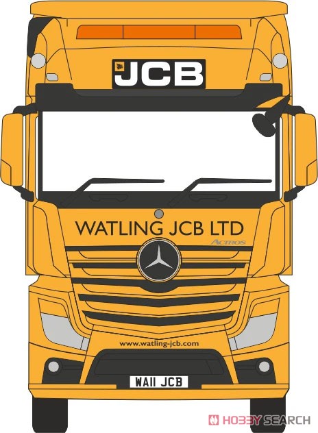 (OO) メルセデス アクトロス セミ ローローダー JCB (鉄道模型) その他の画像1