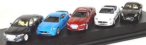 (OO) ジャガー 5台セット（XJ、XKR-S、XF、XK、F） (鉄道模型)
