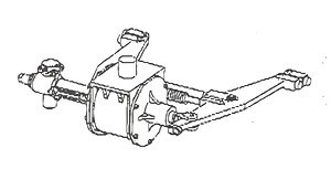 1/80(HO) Brake Cylinder (for Charge) (1-pair) (Model Train)