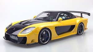 Veilside RX-7 Yellow (Diecast Car)