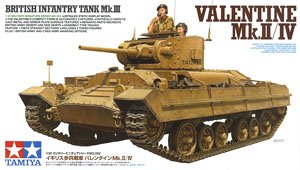 British Infantry Tank Mk.III Valentine Mk.II/IV (Plastic model)