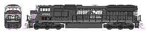 EMD SD70M Norfolk Southern (ノーフォーク・サザン鉄道) #2592 ★外国形モデル (鉄道模型)