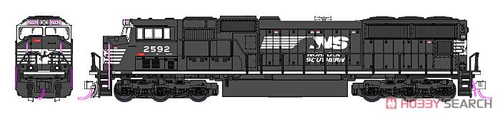 EMD SD70M Norfolk Southern (ノーフォーク・サザン鉄道) #2592 ★外国形モデル (鉄道模型) その他の画像1