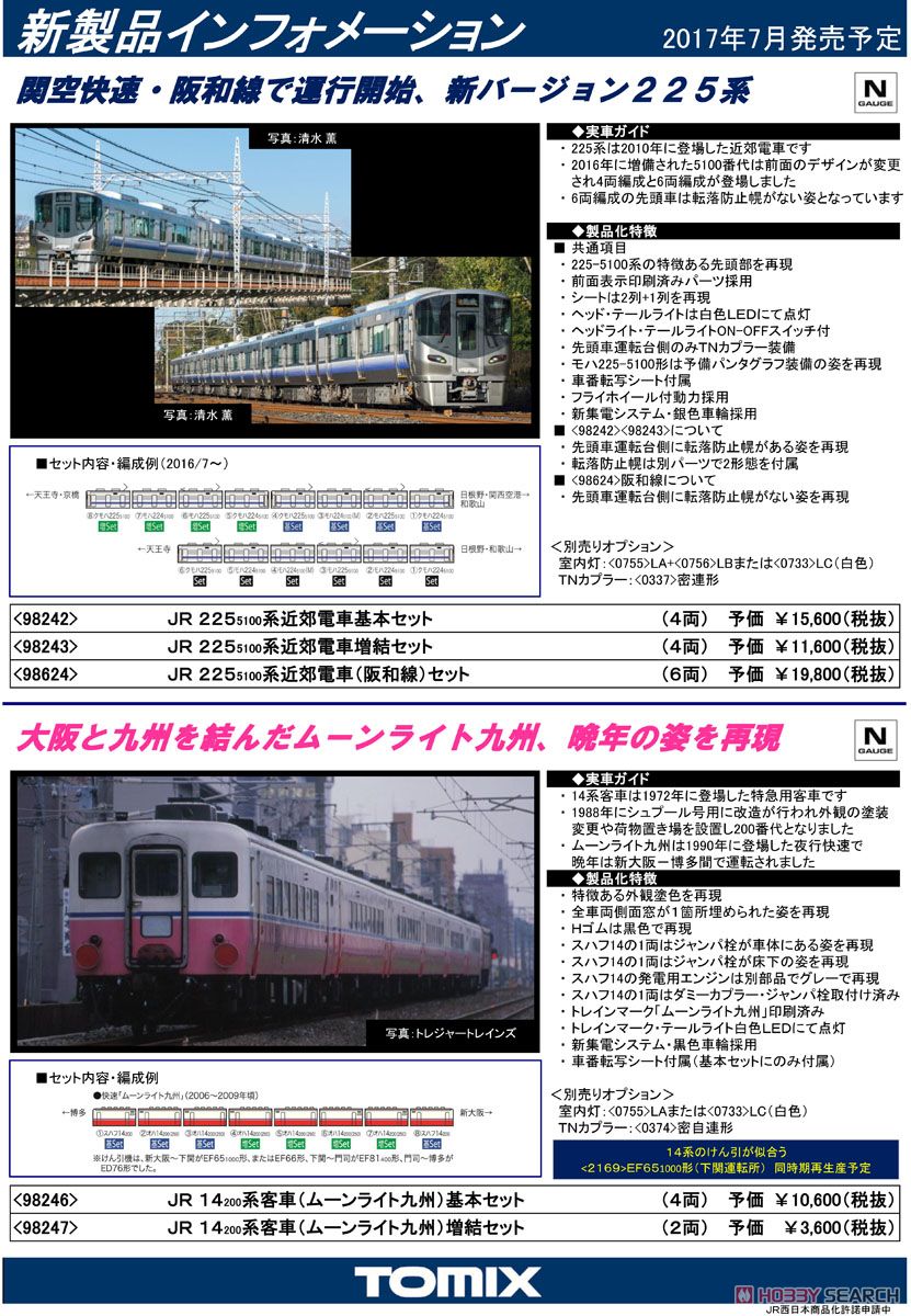JR 14-200系客車 (ムーンライト九州) 増結セット (2両セット) (鉄道模型) 解説1
