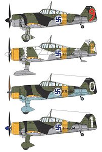 1/48 Fokker D.XXI (Twin-Wasp Engine) in Finnish Service (Decal)