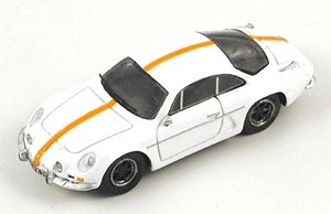 Alpine A110 1300 1966 White / Orange Stripes (ミニカー)