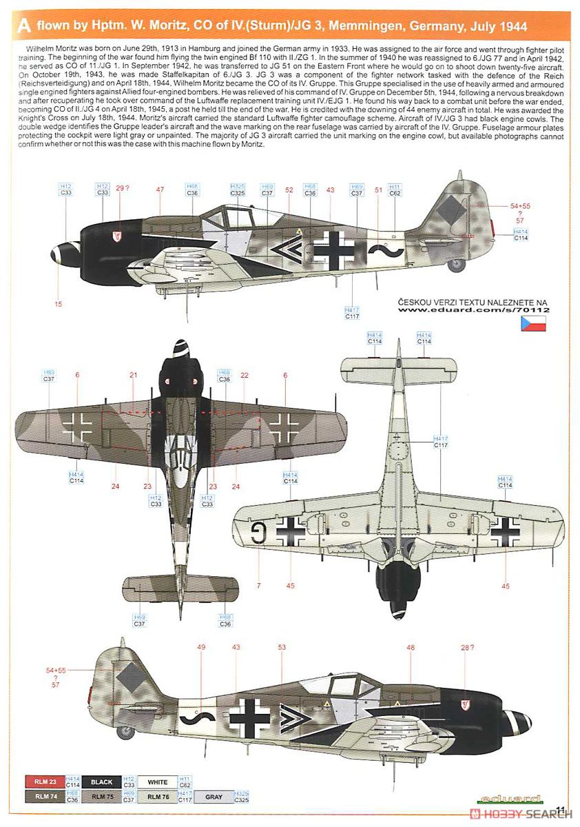 Fw190A-8/FR2 Profipack (Plastic model) 塗装2