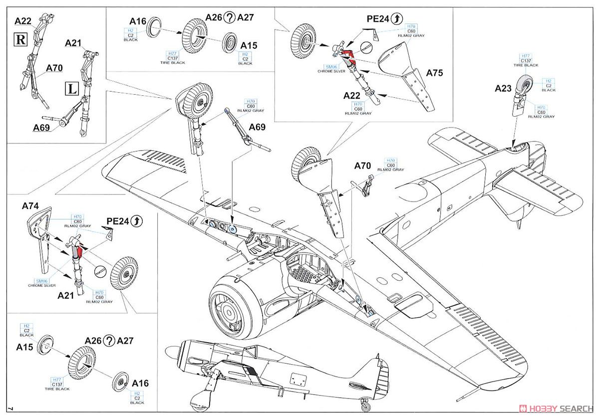 Fw190A-8/FR2 Profipack (Plastic model) 設計図5 Modal