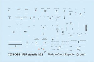 F6F Hellcat Stencil Decal (Decal)