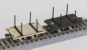 (O Narrow) 16.5mm 1/48 Flat Trolley B Kit (Narrow Gauge Club) (Unassembled Kit) (Model Train)