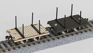 (Oナロー) 16.5mm 1/48 平トロッコB 組立キット (狭鉄倶楽部) (組み立てキット) (鉄道模型)