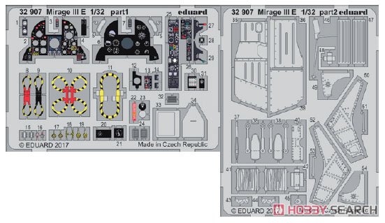Etching Parts for Mirage IIIE (for Italeri) (Plastic model) Other picture1