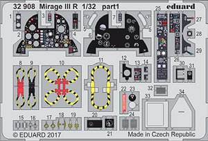 Etching Parts for Mirage IIIR (for Italeri) (Plastic model)