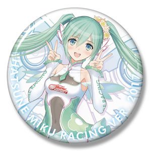 Hatsune Miku Racing Ver. 2017 Big Can Badge 1 (Anime Toy)