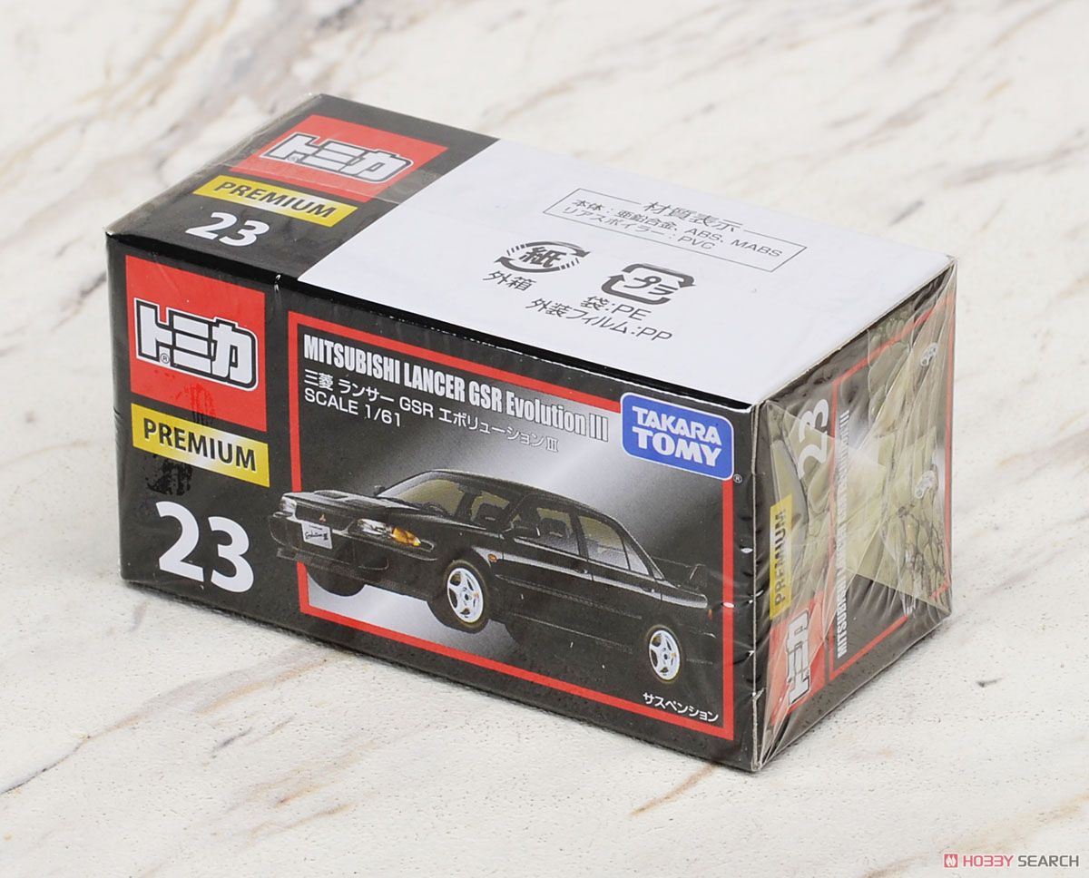 Tomica Premium No.23 Mitsubishi Lancer GSR Evolution III (Tomica) Package1