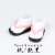 Tabi & Zori (Japanese sandals) for 11cm Body (Peach/Glossblack) (Fashion Doll) Item picture1