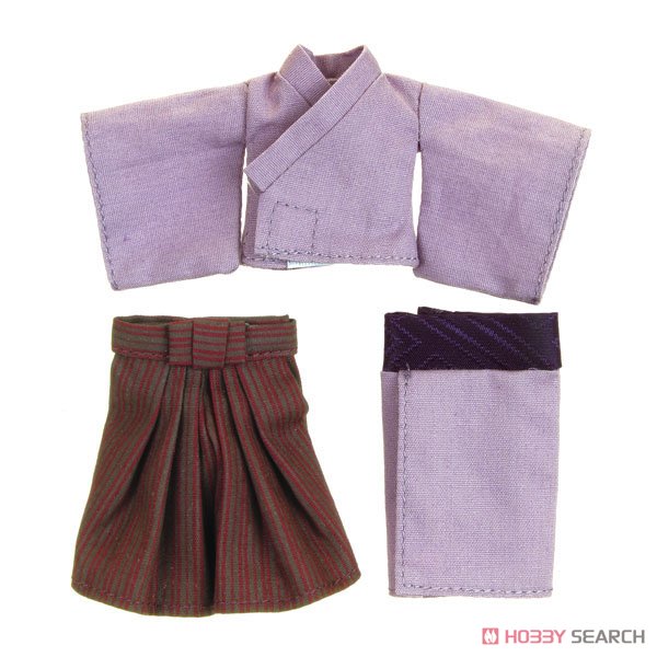 11cmボディ用　袴・着物上下セット (紫) (ドール) 商品画像1