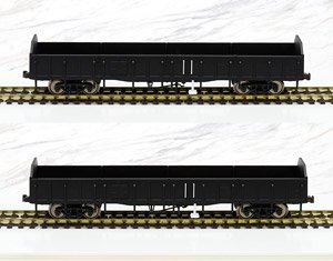 1/80(HO) End Corrugated Gondola 2 Pack (Ready-to Run, Undeorated) (TOKI Private Railway Style A) (2-Car Set) (Model Train)