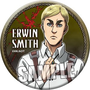 Attack on Titan Can Badge [Erwin] (Anime Toy)