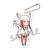 Kemono Friends Fuwafuwa Felt Key Ring Crested Ibis (Anime Toy) Item picture1