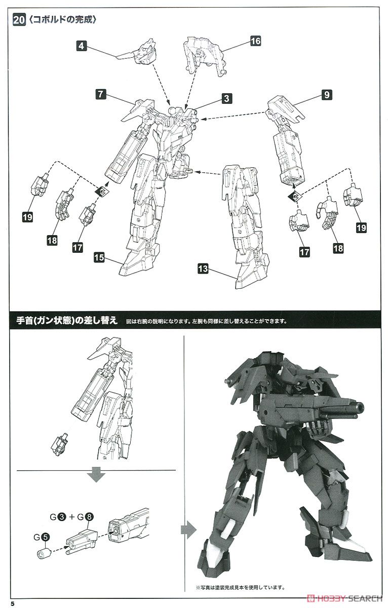 Kobold + Strauss Armor Set (Ver.F.M.E.):RE (Plastic model) Assembly guide6