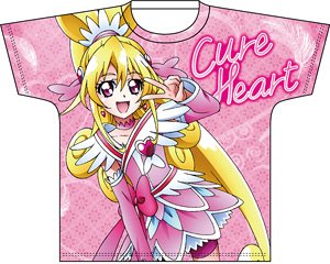 全プリキュア・フルカラープリントTシャツ 「ドキドキ！プリキュア」 キュアハート XL (キャラクターグッズ)