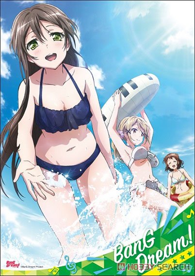 BanG Dream! Mini Clear Poster B Swimsuit (Anime Toy) Item picture1