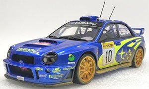 Subaru Impreza S7 555 WRT No.10/2002 Monte Carlo Rally Winner Tommi Makinen/Kaj Lindstrom (Weathering Paint) (Diecast Car)