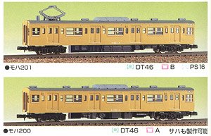JR 201系 増結用中間車2輛セット (増結・2両セット) (組み立てキット) (鉄道模型)