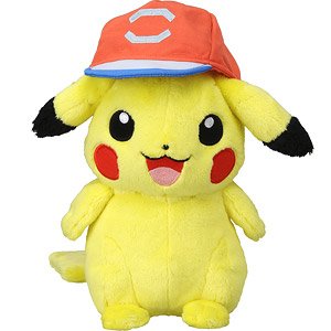 Pokemon Plush Ash Ketchum`s Pikachu (Alola Cap Ver.) (Character Toy)
