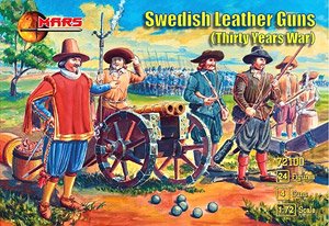 Swedish Leather Guns (Thirty Years War) (Set of 24) (Plastic model)