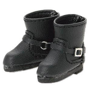 Double Buckle Boots (Black) (Fashion Doll)
