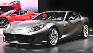 Ferrari 812 Superfast 2017 87th Geneve Motor Show Hot Matt Silver (Diecast Car)