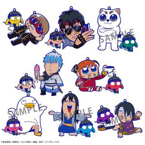 銀魂×大川ぶくぶ オシャンティ ラバーマスコット (8個セット) (キャラクターグッズ)