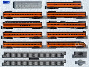 Milwaukee Road `Olympian Hiawath` with Display Unitrack (9-Car Set) (Model Train)