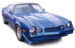 Chevrolet Camaro Z28 1980 Metallic Blue & Stripe (Diecast Car)