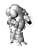 ロボットバトルV 月面用重装甲戦闘服 MK44H-0 ホワイトナイト プロトタイプ (プラモデル) その他の画像2
