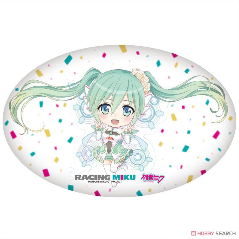 Hatsune Miku Racing Ver. 2017 Die-cut Cushion (Anime Toy) Item picture1