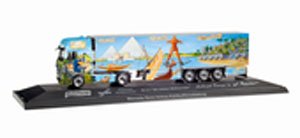 (HO) MB アクトロス ギアスペース 冷蔵ボックスセミトレーラー `Herpa Weltgeschichte Nr.3.1/Schumacher` (MB Actros GiSp) (鉄道模型)