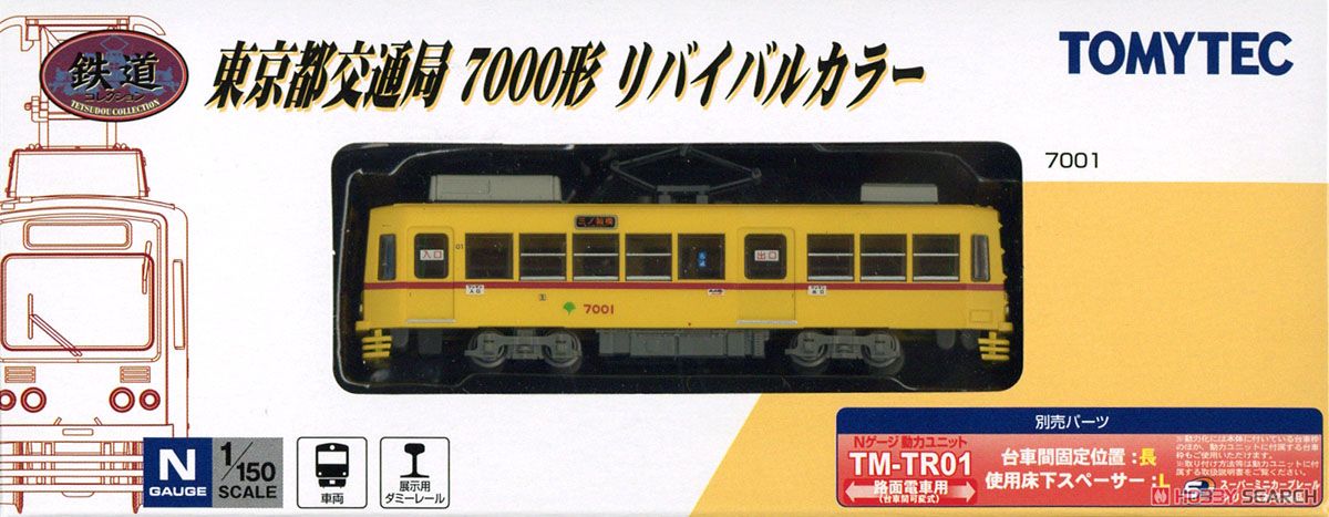 鉄道コレクション 東京都交通局 7000形 リバイバルカラー (鉄道模型) パッケージ1