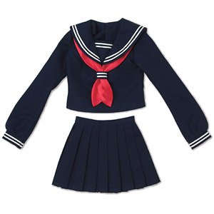 AZO2 セーラー冬服セット (ネイビー×レッド) (ドール)