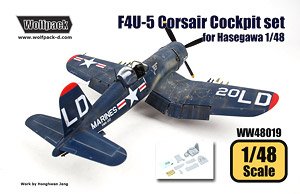 F4U-5 Corsair Cockpit set (for Hasegawa) (Plastic model)