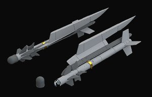 Matra R.550 Magic Missile & Launcher (Set of 2) (Plastic model) -  HobbySearch Military Model Store