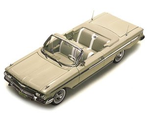 Chevrolet Impala Open Convertible 1961 Almond Beige (Diecast Car)