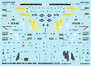 アメリカ海軍 F/A-18E VFA-115 イーグルス「CoNA」 (デカール)