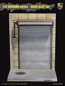 1/12 Diorama Series Back Alley Roller Shutter Set