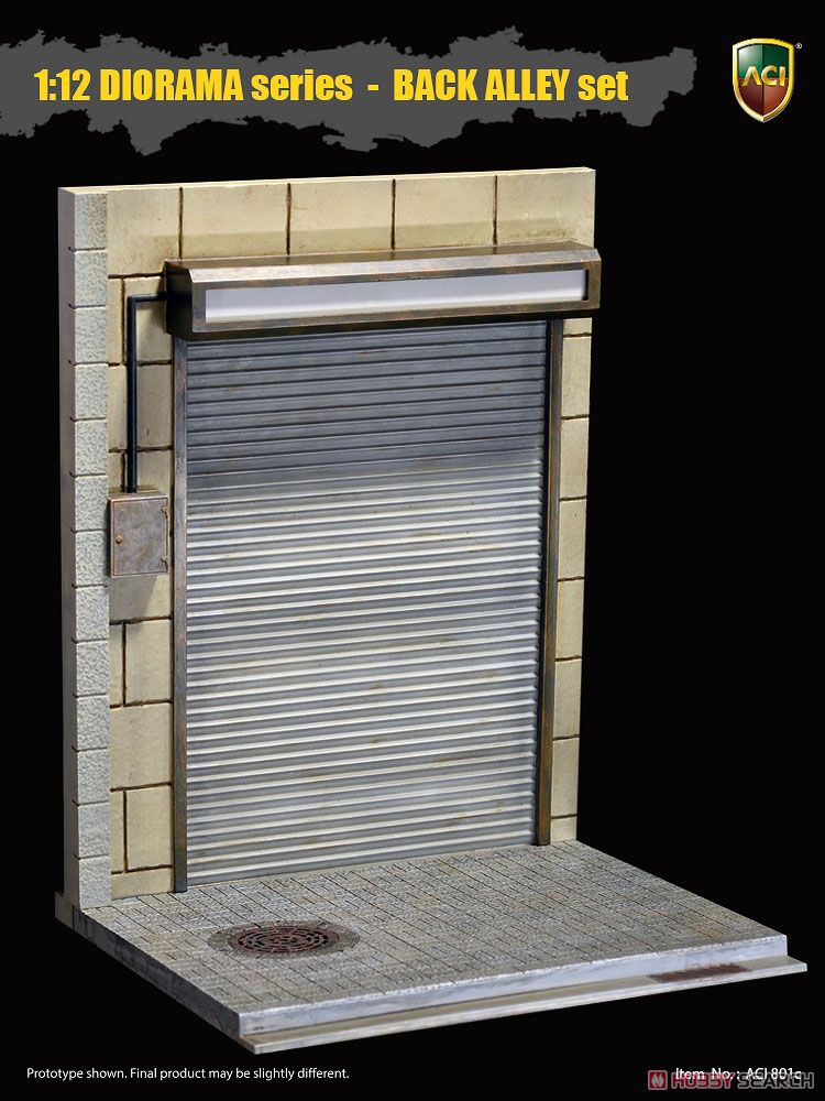 1/12 Diorama Series Back Alley Roller Shutter Set Item picture2