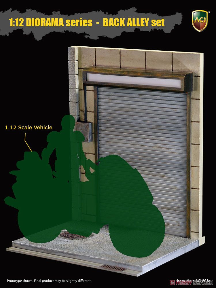 1/12 Diorama Series Back Alley Roller Shutter Set Other picture1